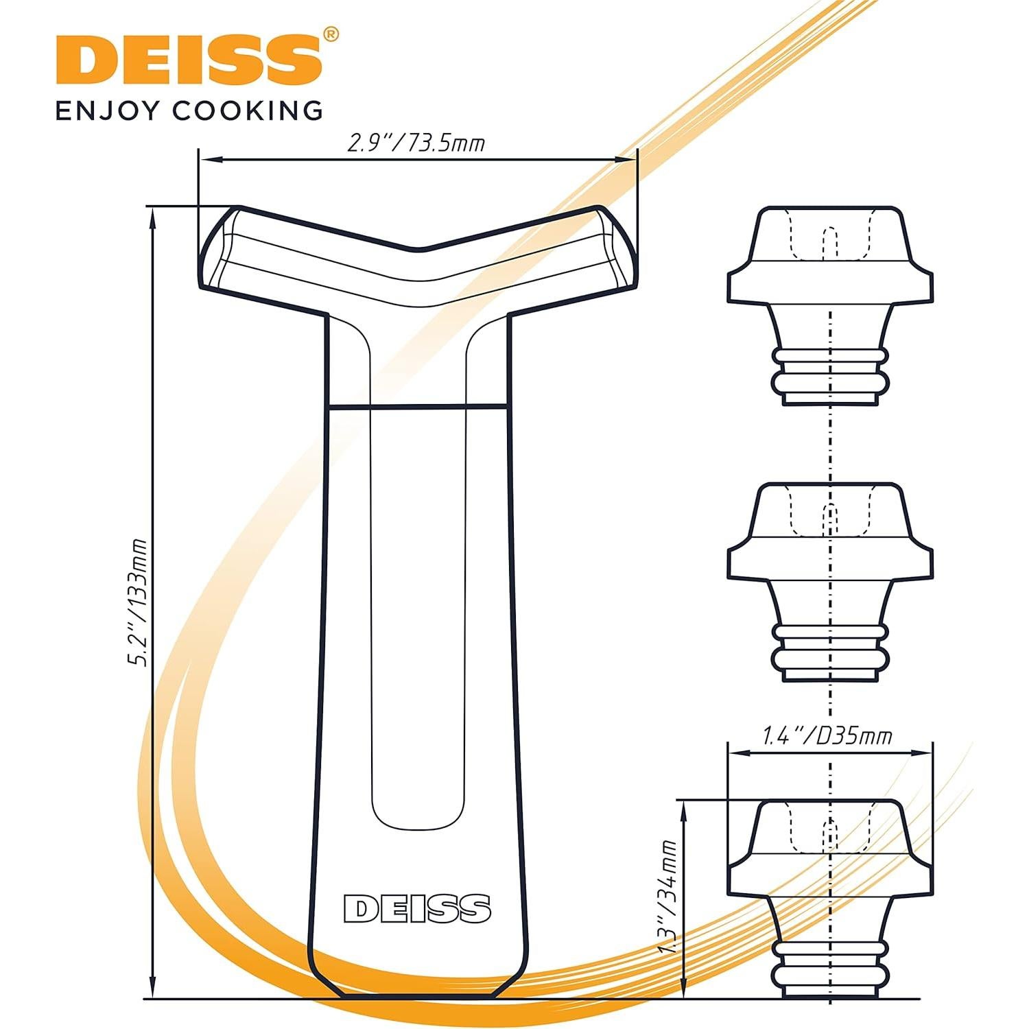Conservador de Vino Deiss PRO con Bomba y 3 Tapones