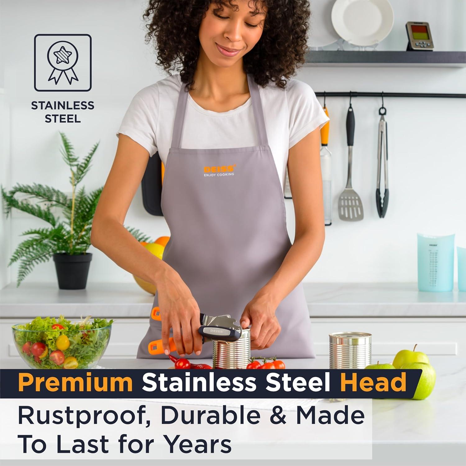 Set Deiss PRO Abrelatas y Rallador de Limón Ergonómico