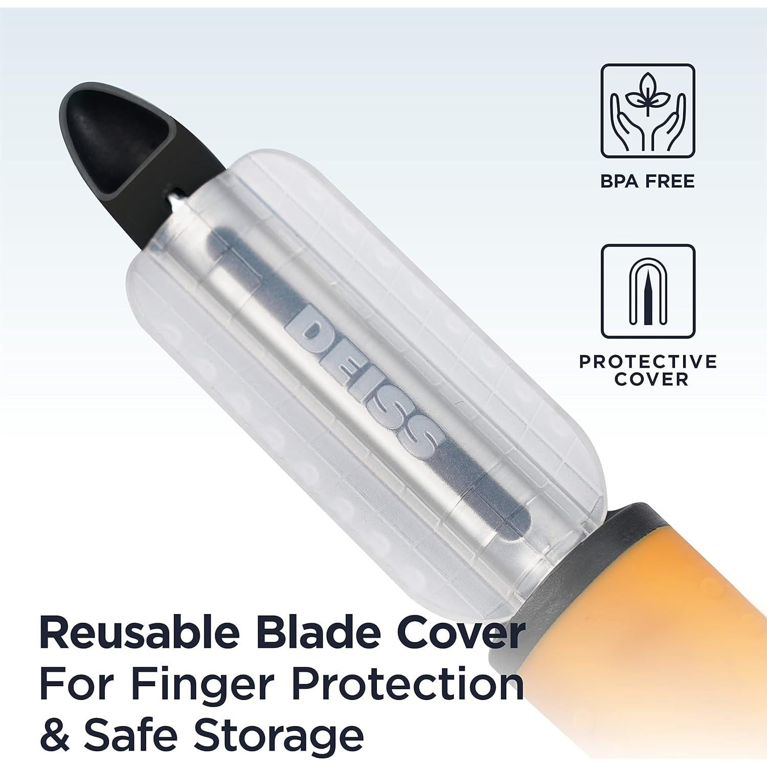 Pelador de Verduras Deiss PRO Ergonómico con Cortador de Manzanas