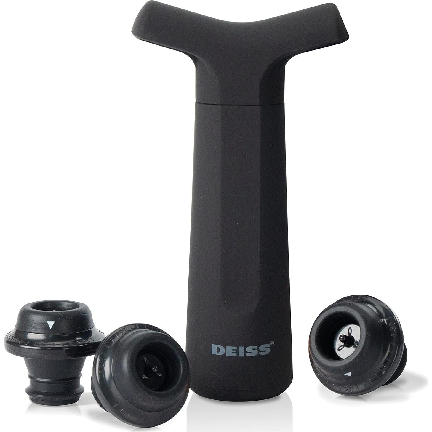 Bomba de Vacío Conservadora de Vino Deiss PRO con 3 Tapones