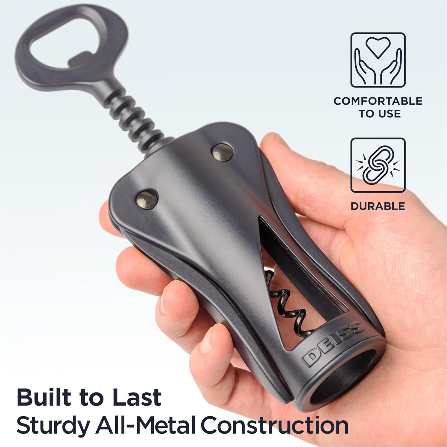 Sacacorchos de Vino Deiss LUX con Tapones de Silicona