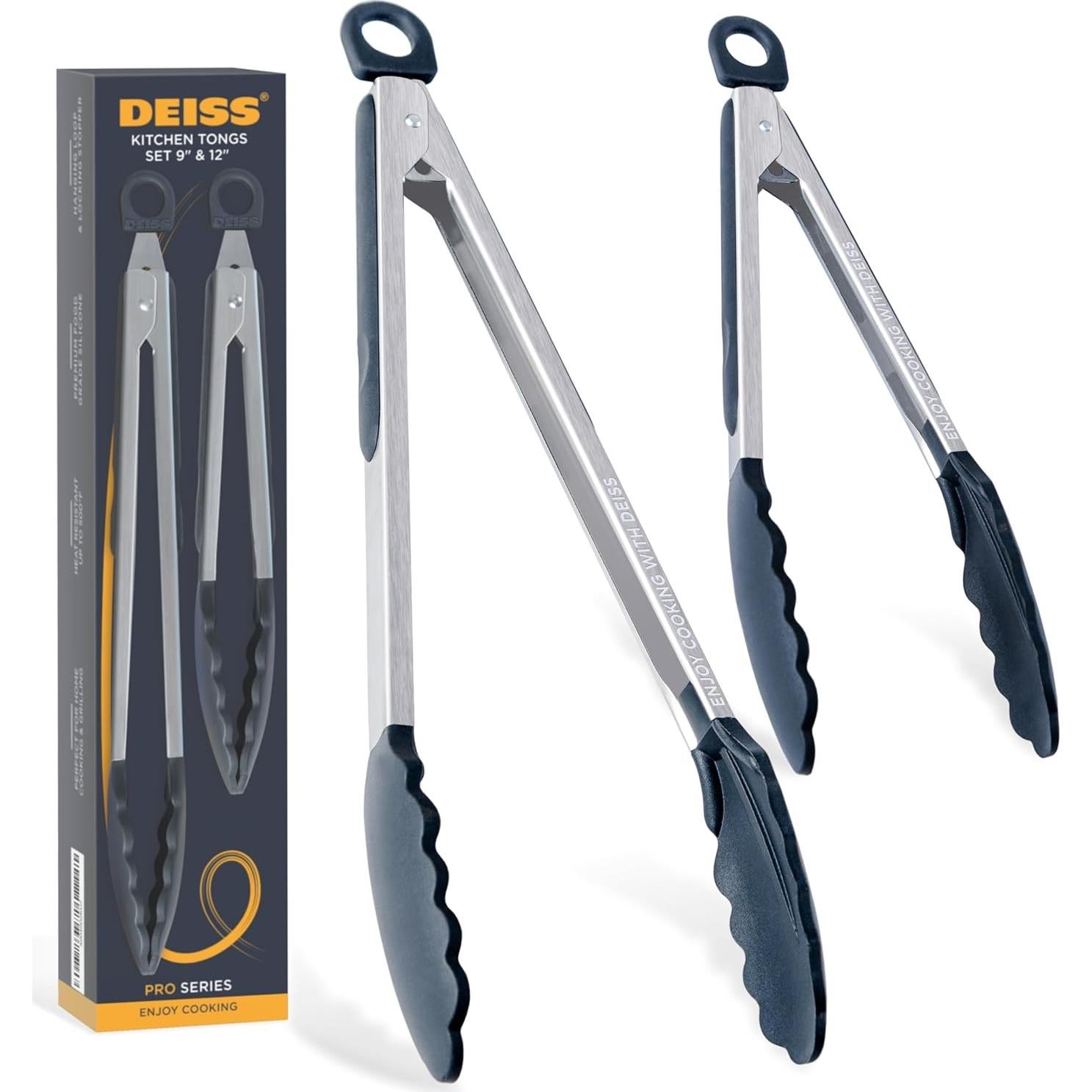 Sacacorchos de Vino Deiss LUX y Pinzas de Cocina PRO