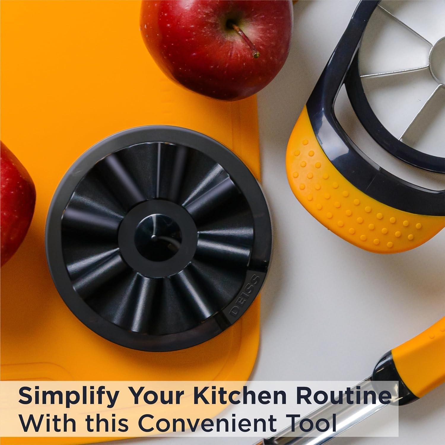 Cortador y Quita Corazón de Manzana Deiss PRO + 3 Tazas Medidoras