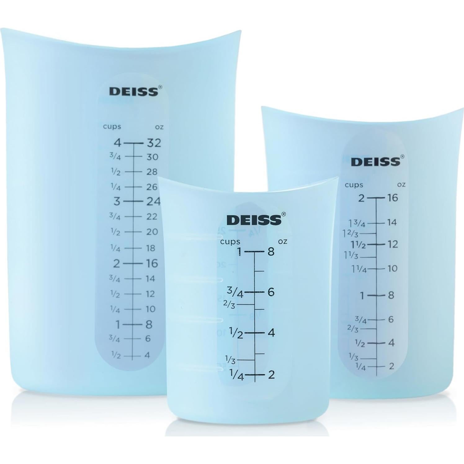 Cortador y Quita Corazón de Manzana Deiss PRO + 3 Tazas Medidoras