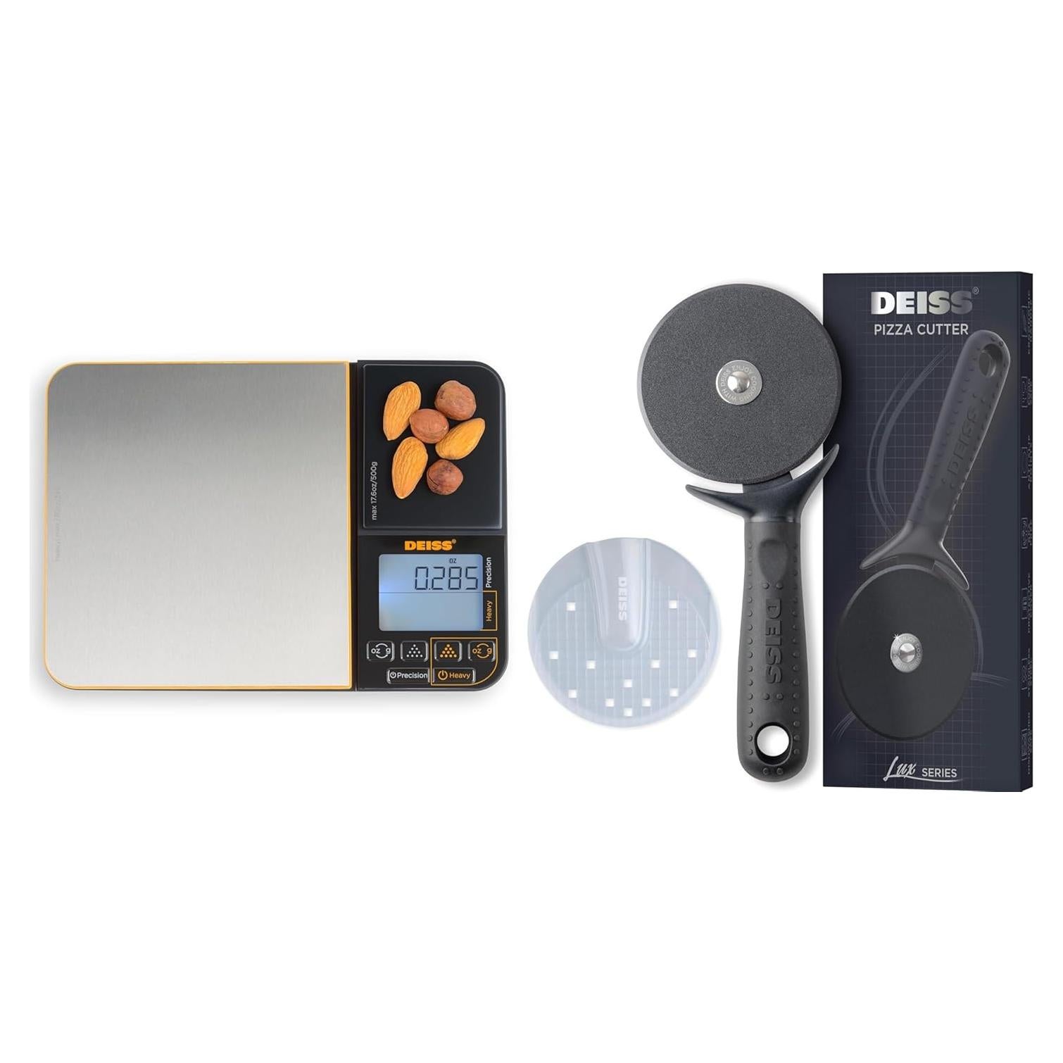 Cortador de Pizza y Balanza Digital Deiss PRO 5kg/500g