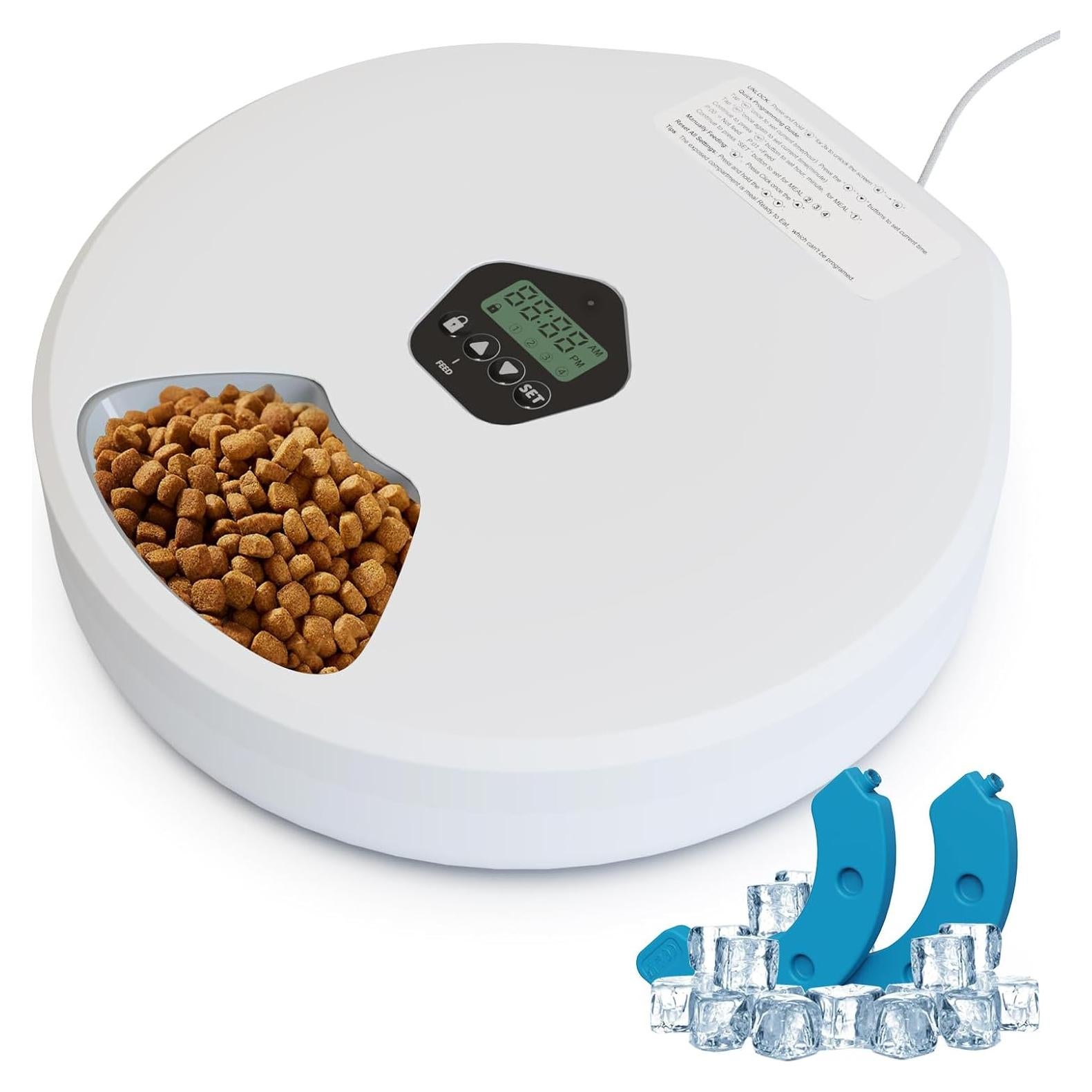 Dispensador Automático de Comida para Gatos Supersuki 5 Comidas