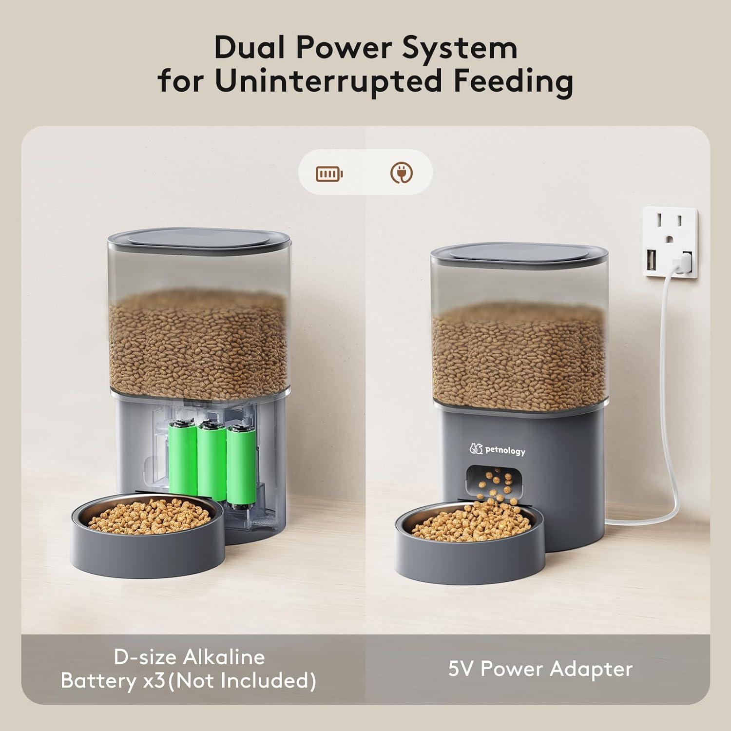 Comedero Automático Programable HSL 3L para Gatos y Perros