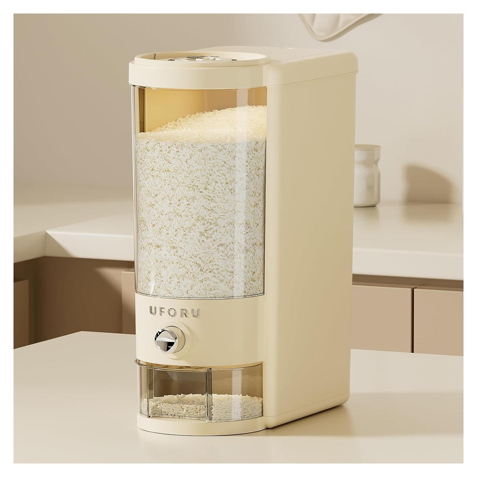 Dispensador de Arroz UFORU 20 lbs A Prueba de Humedad y Plagas