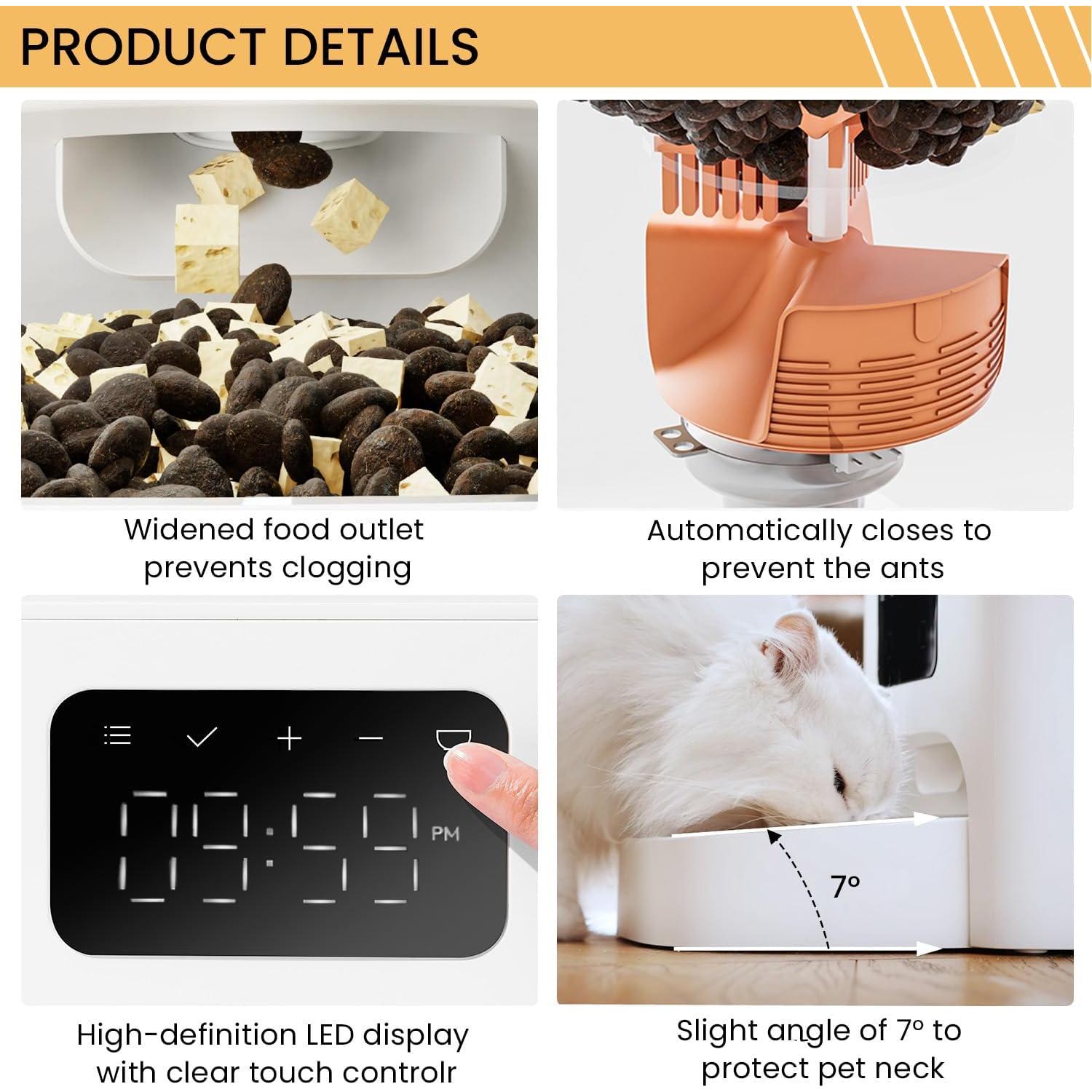 Comedero Automático para Gatos PET MARVEL 4.4L Programable