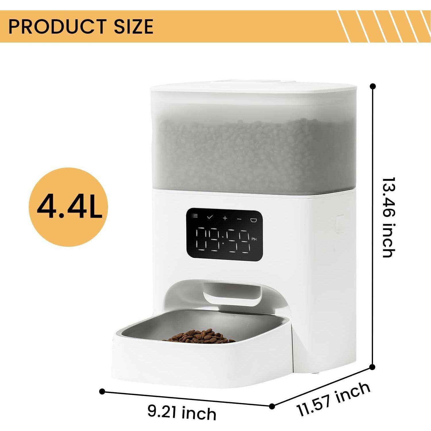 Comedero Automático para Gatos PET MARVEL 4.4L Programable