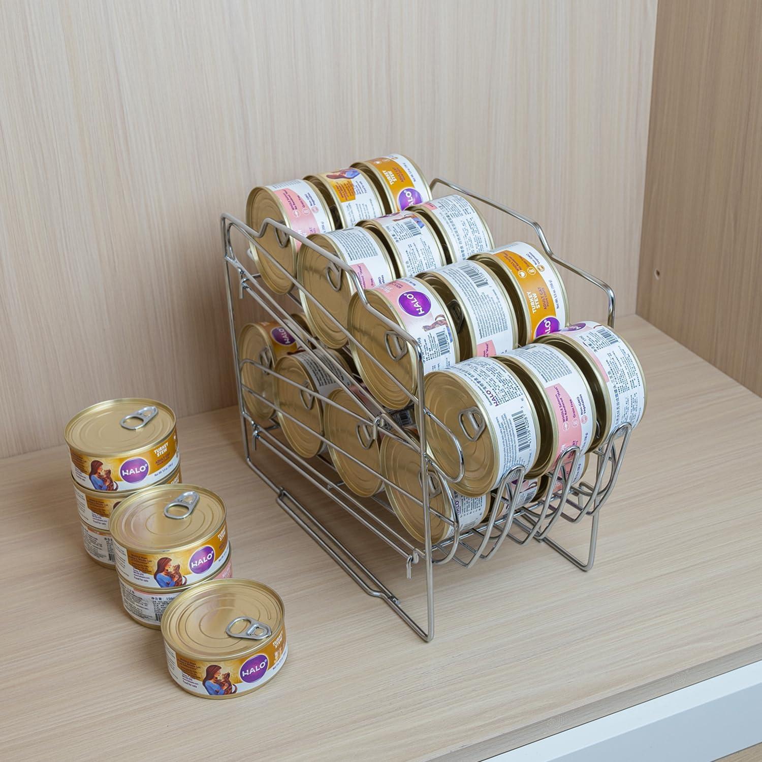 Organizador de Latas de Comida para Gatos WIWIWISAM - Capacidad 24 Latas