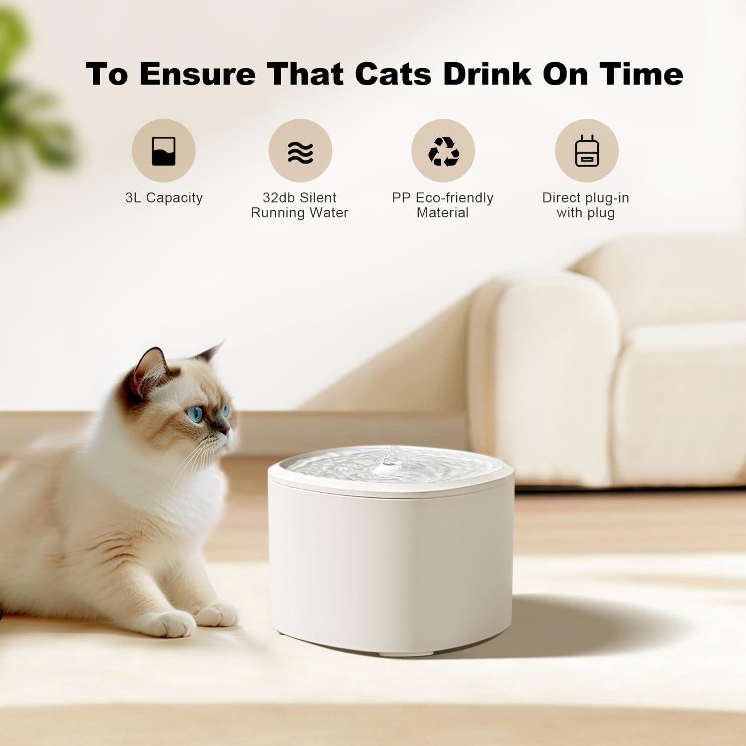 Dispensador Automático de Comida y Agua para Gatos Relihom 4L/3L