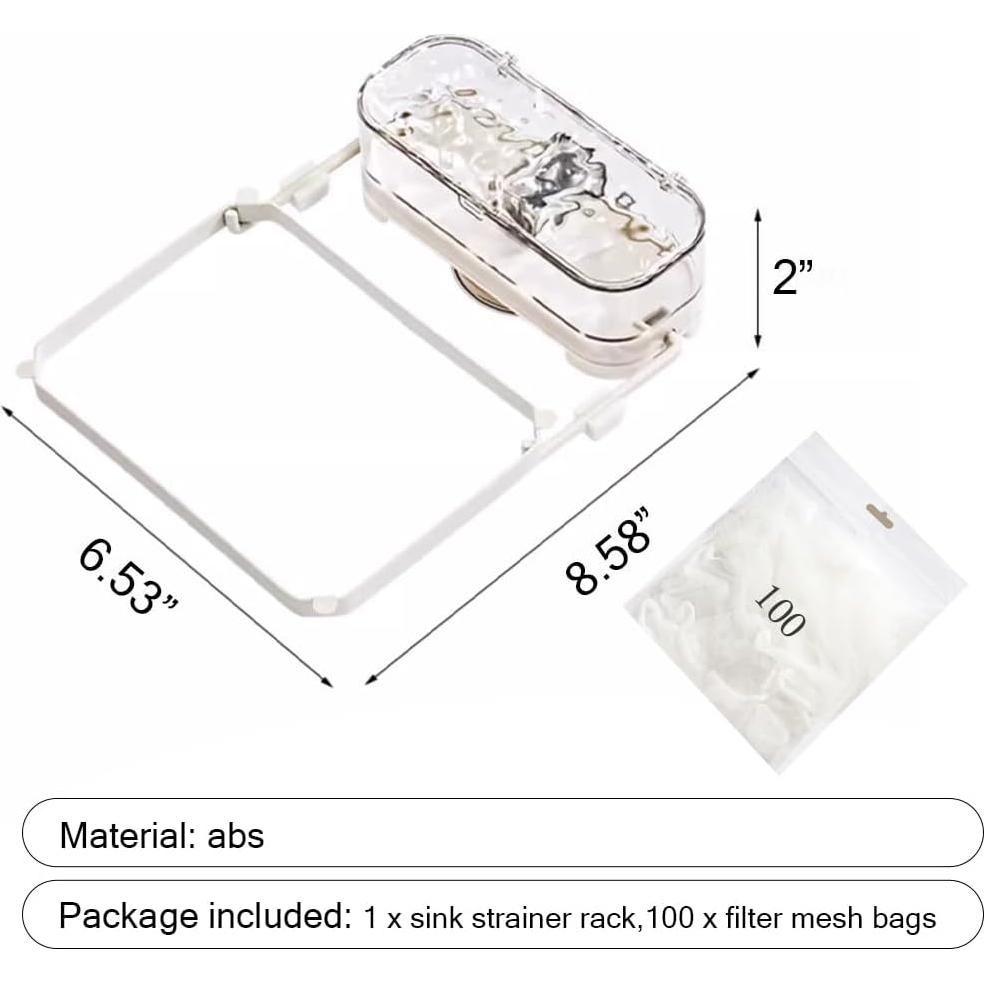 Colador de Fregadero WAYUTO con 100 Bolsas Desechables