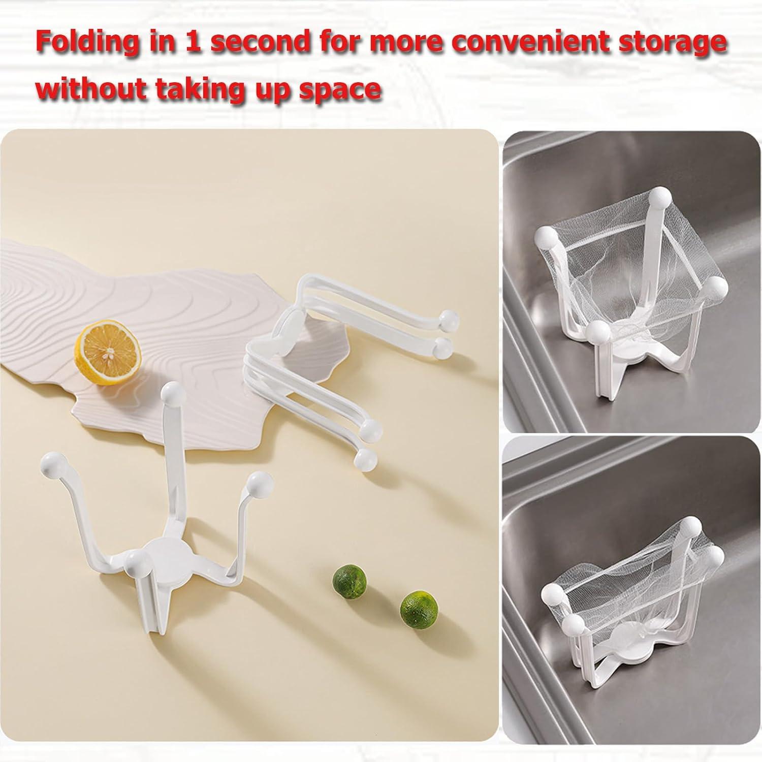Colador de Fregadero ONVIPSTOO Plegable con 100 Bolsas de Malla