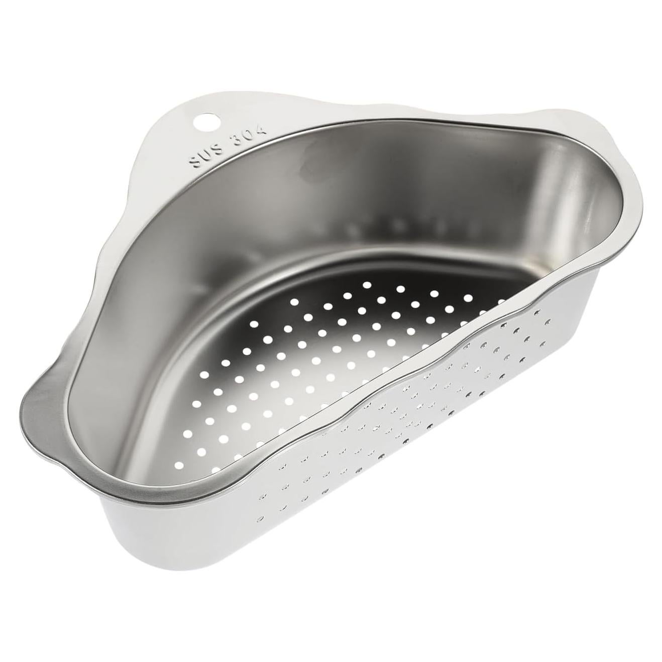 Colador de Fregadero en Esquina Acero Inoxidable 24.5x15.5cm