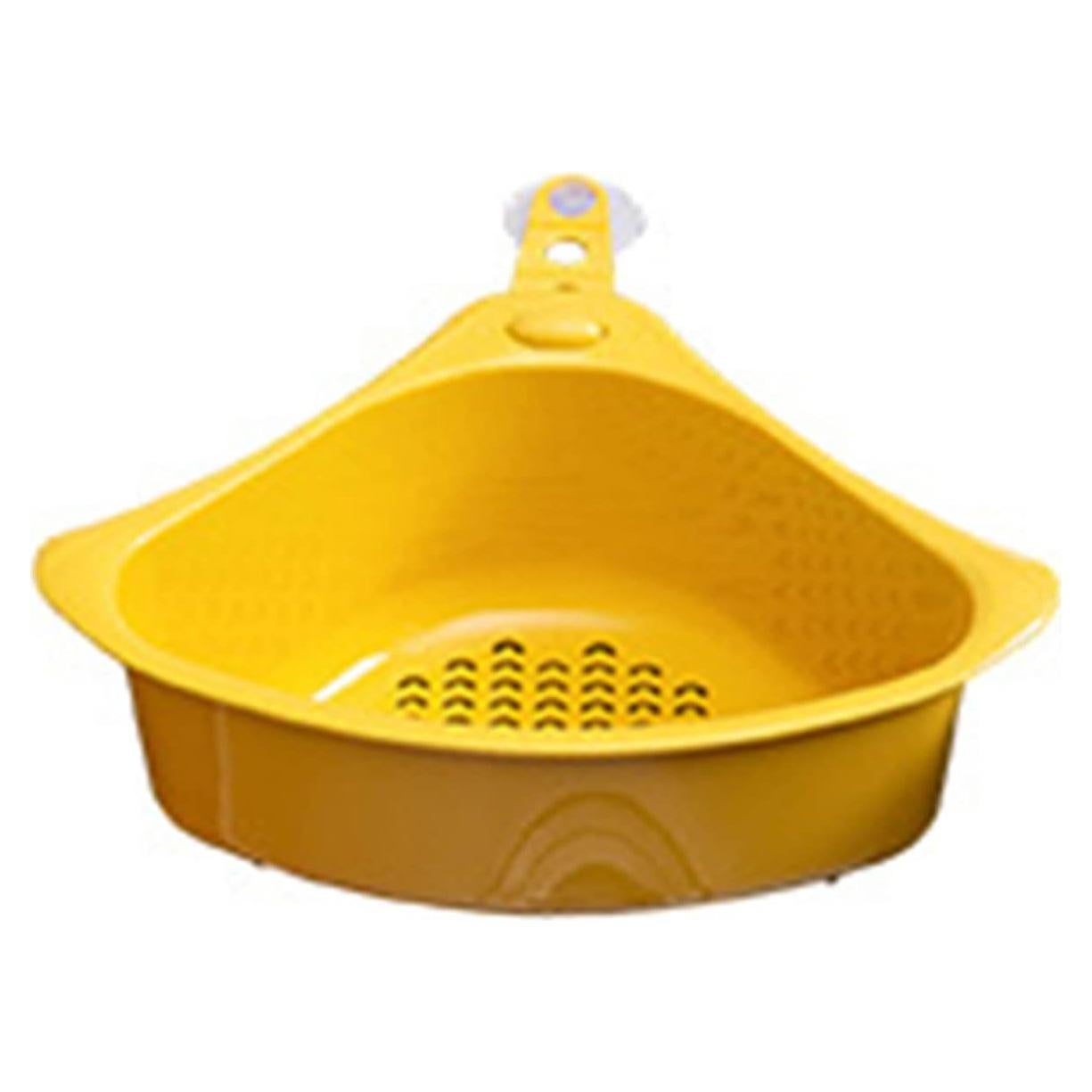 Canasta de Drenaje Triangular Cunyuer para Fregadero Amarillo