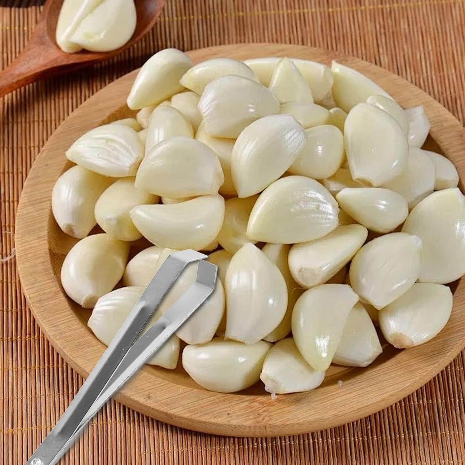 Clip Pelador de Ajo Acero Inoxidable Ainiveiya 3 Piezas