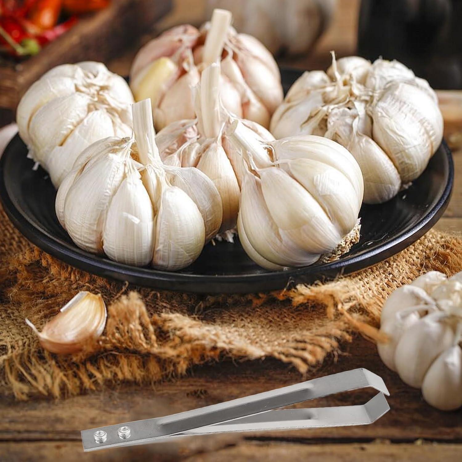 Clip Pelador de Ajo Acero Inoxidable Ainiveiya 3 Piezas