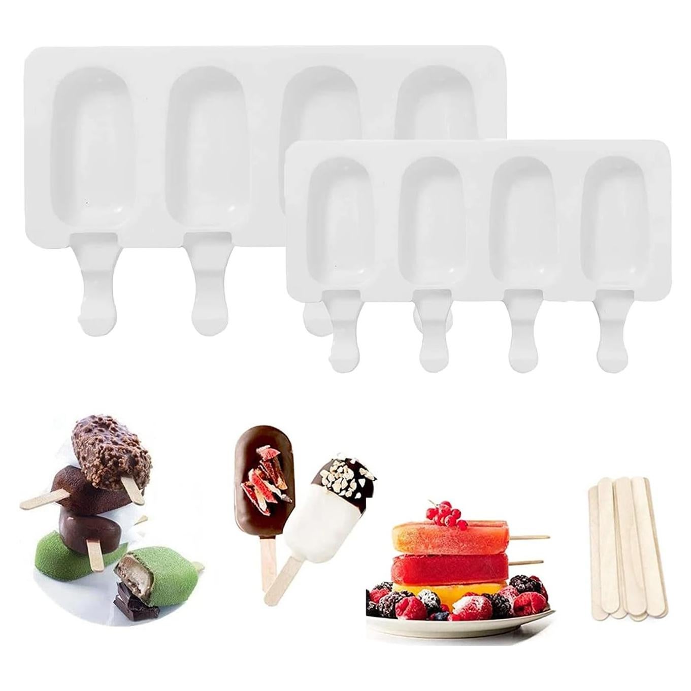 Molde de Silicona para Helados Mayata 2PCS Grande y Pequeño