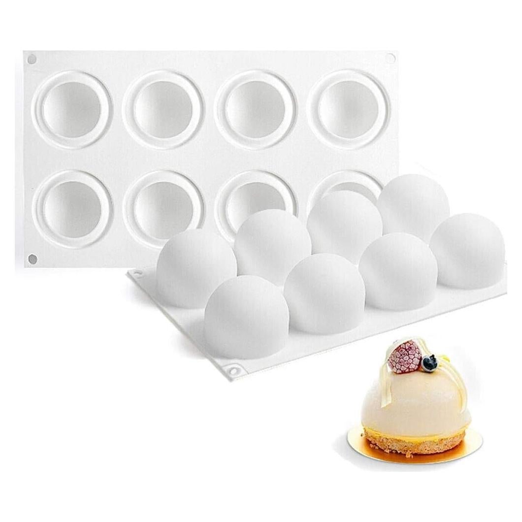 Molde de Silicona 3D AFINSEA para Pasteles y Postres - 8 Cavidades