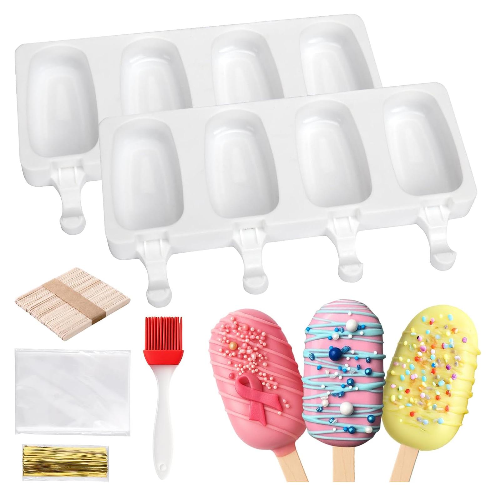 Moldes de Silicona para Cake Pops Mity Rain - 2 Piezas con 100 Palitos