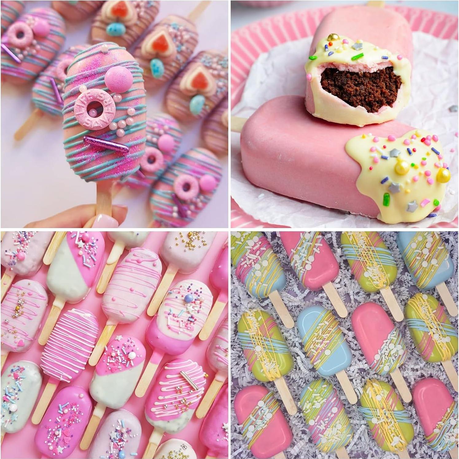 Moldes de Silicona para Cake Pops Mity Rain - 2 Piezas con 100 Palitos