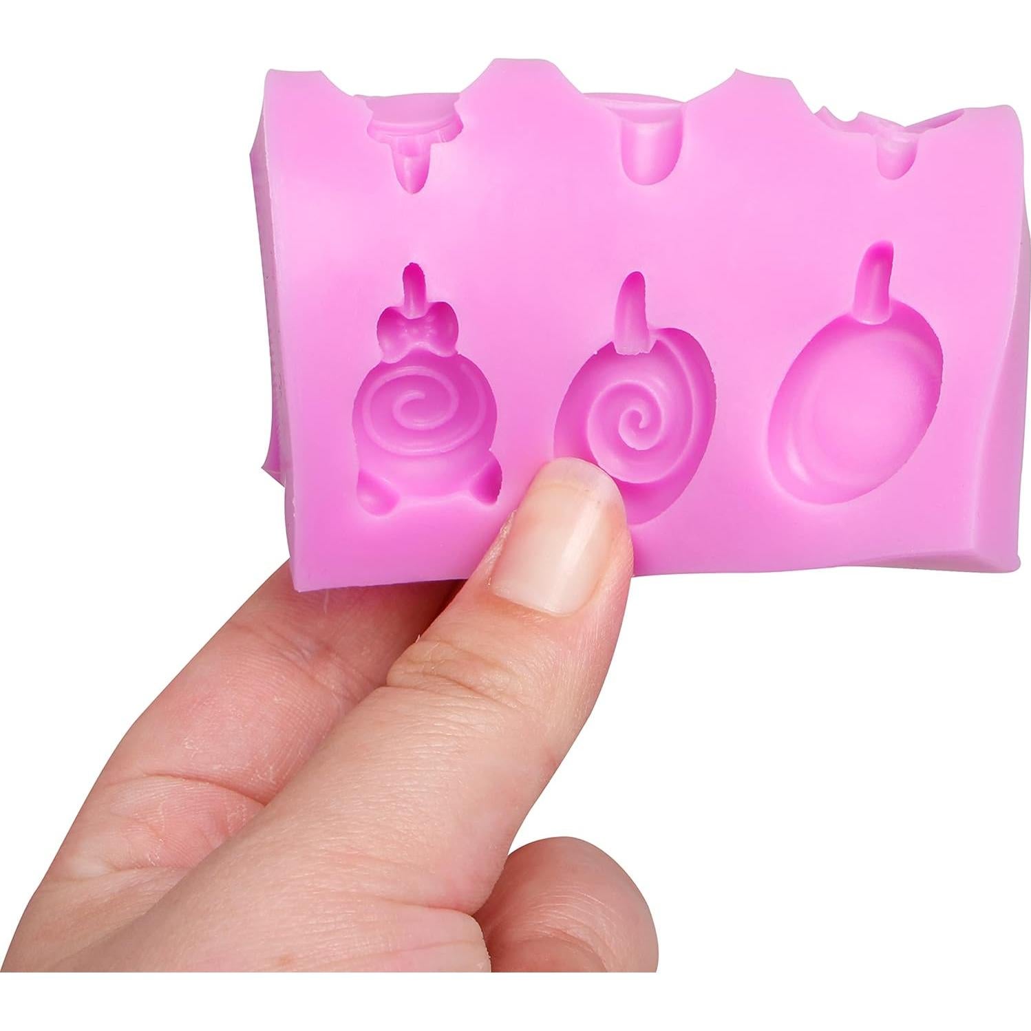 Moldes de Fondant de Silicona Acvcatto para Helado - 3 Piezas