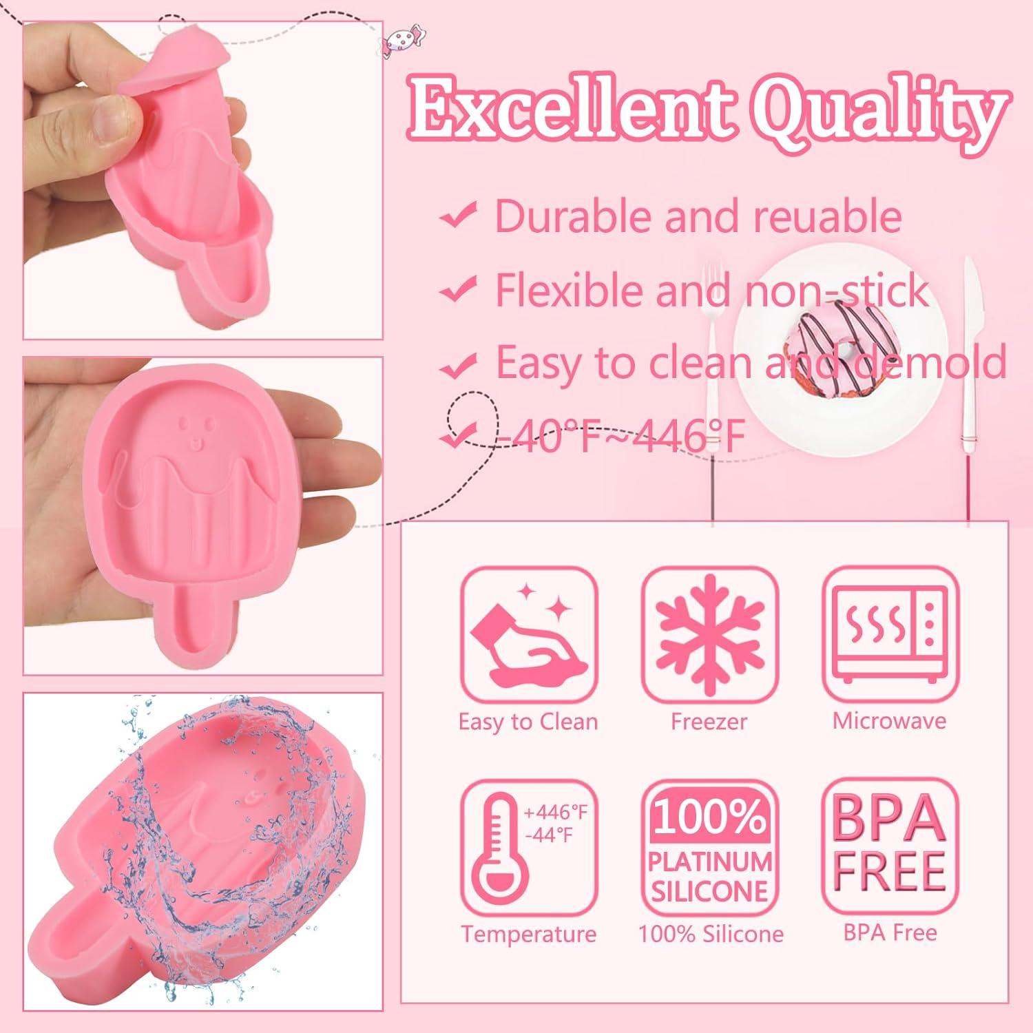 Molde de Silicona para Helado nklbio - 2 Piezas 25.4 cm