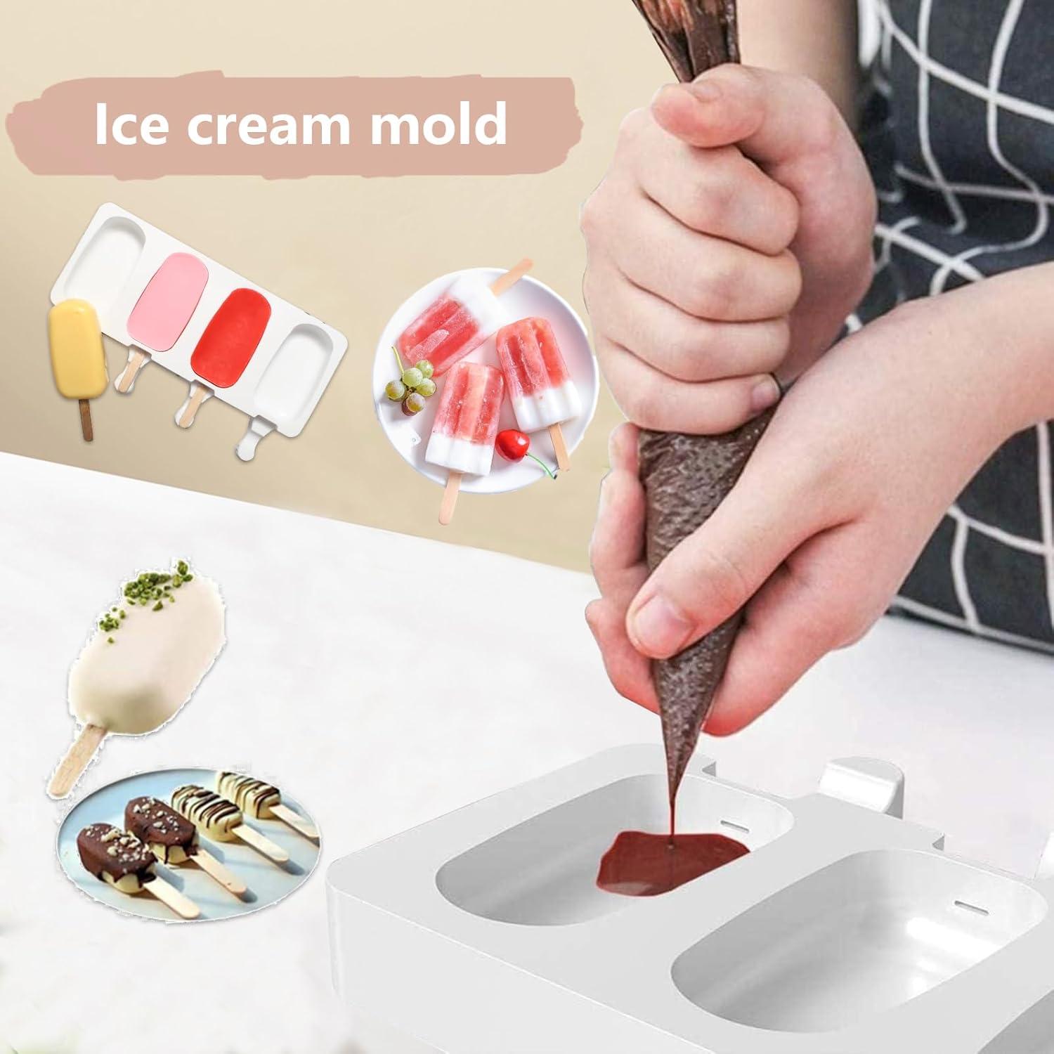 Juego de Moldes para Paletas Ouddy Life 2 Silicona 8 Cavidades