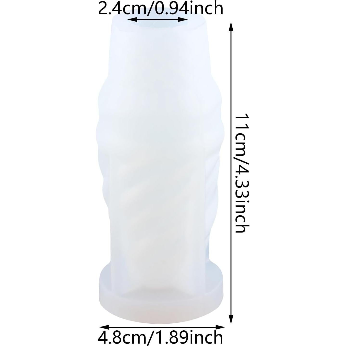 Molde de Silicona para Velas de Helado GLITZXFH 3D 11x4.8 cm