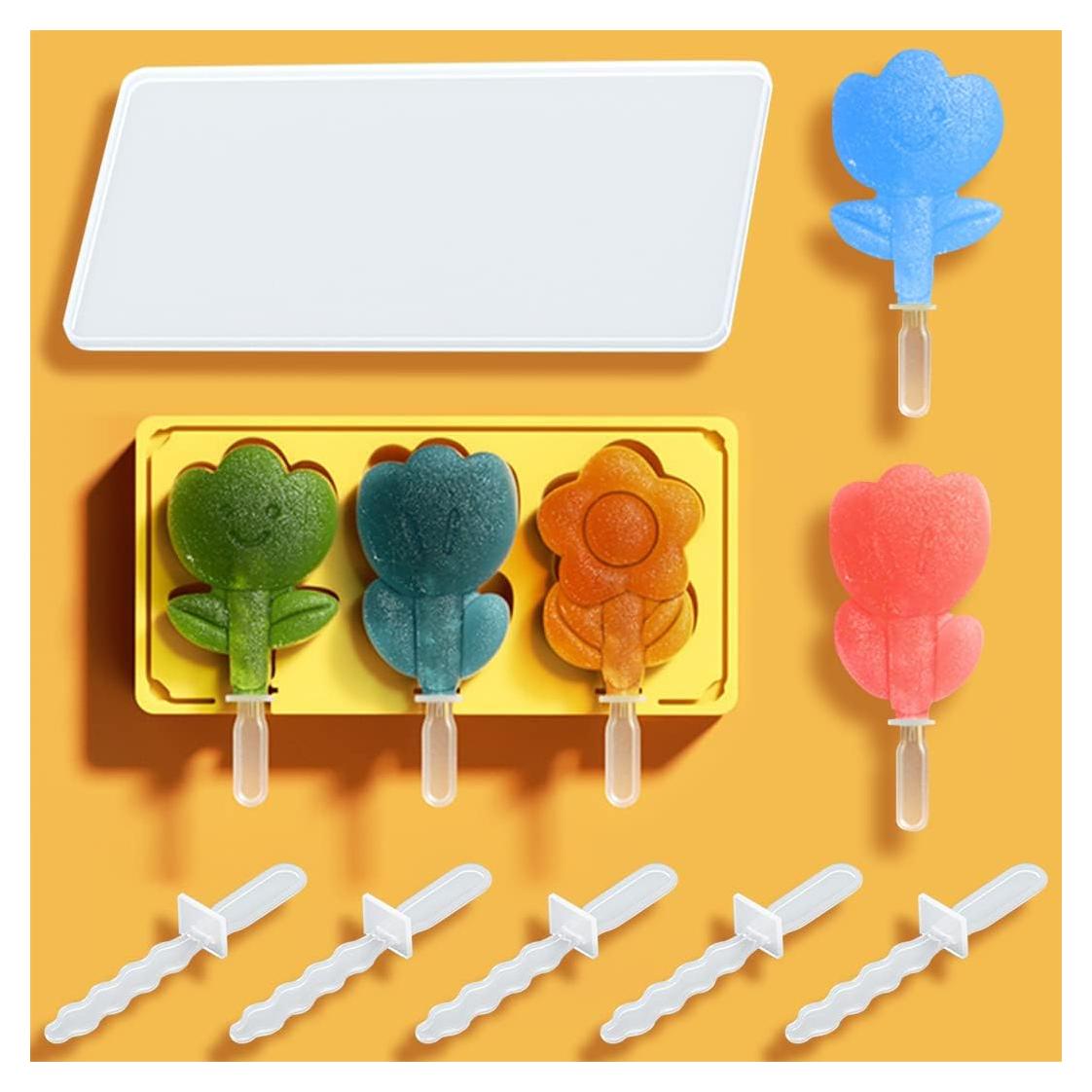 Moldes de Helado Rolin Roly Silicona Flor Rosa 19x9.5cm