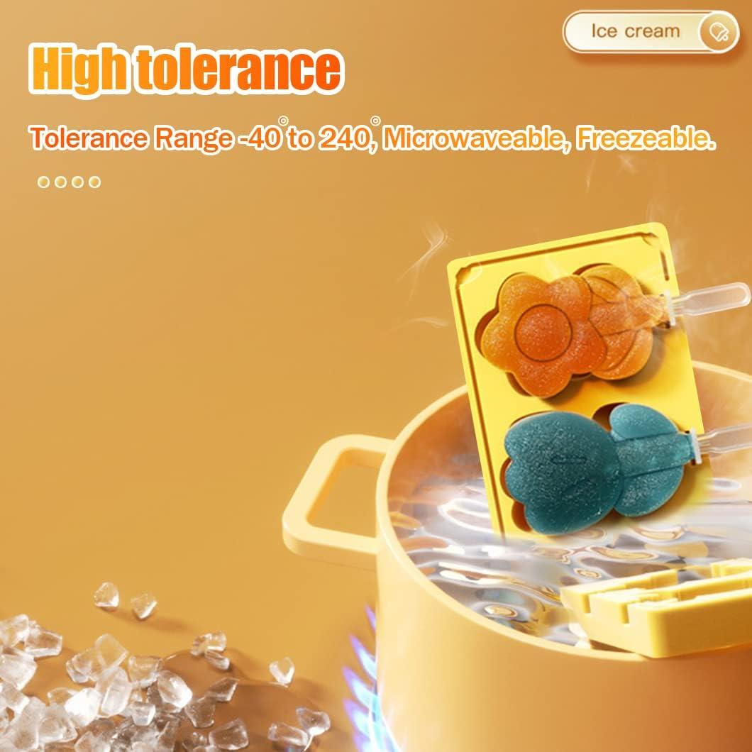 Moldes de Helado Rolin Roly Silicona Flor Rosa 19x9.5cm