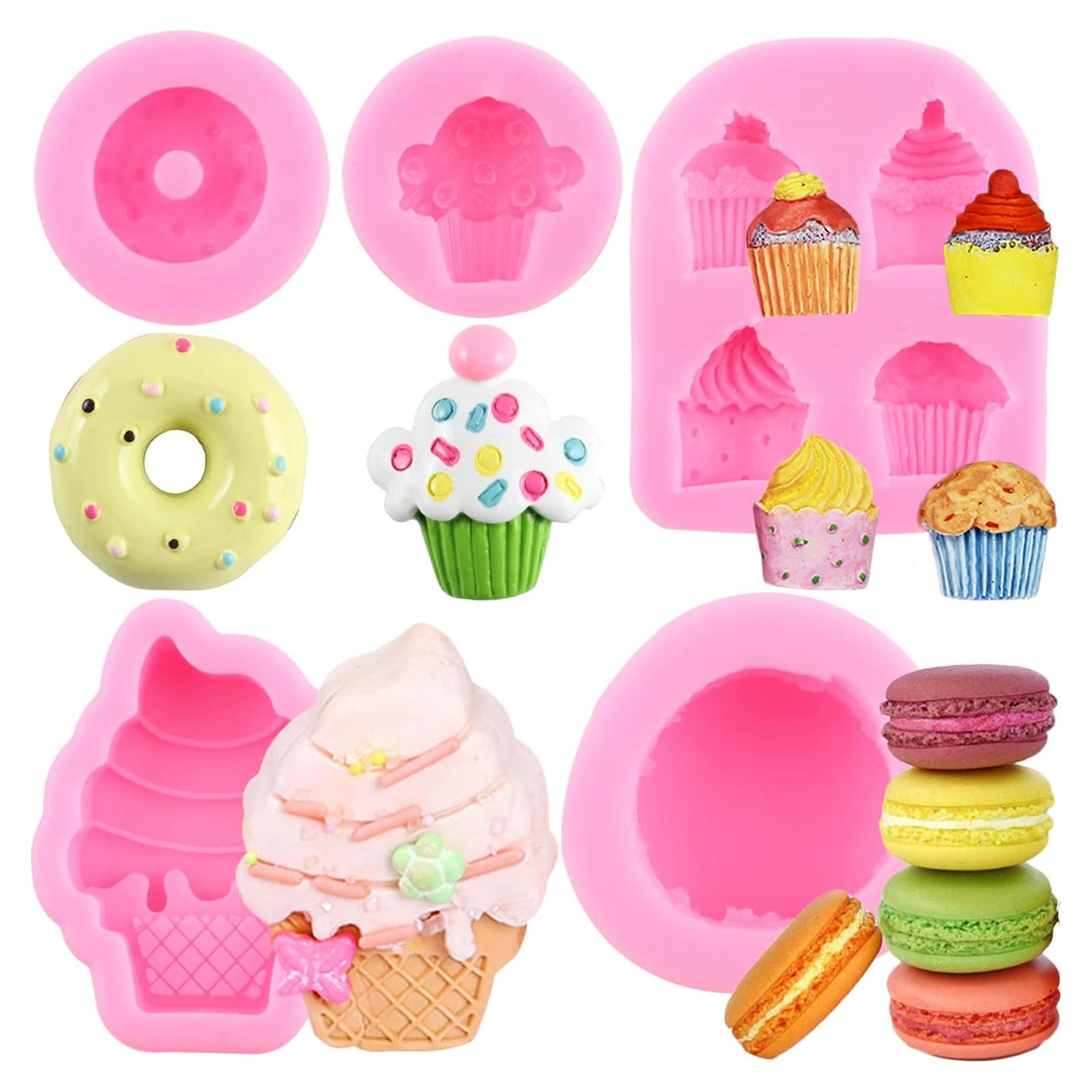 Moldes de Silicona para Donut y Macaron LKDQUTHM - 5 Piezas