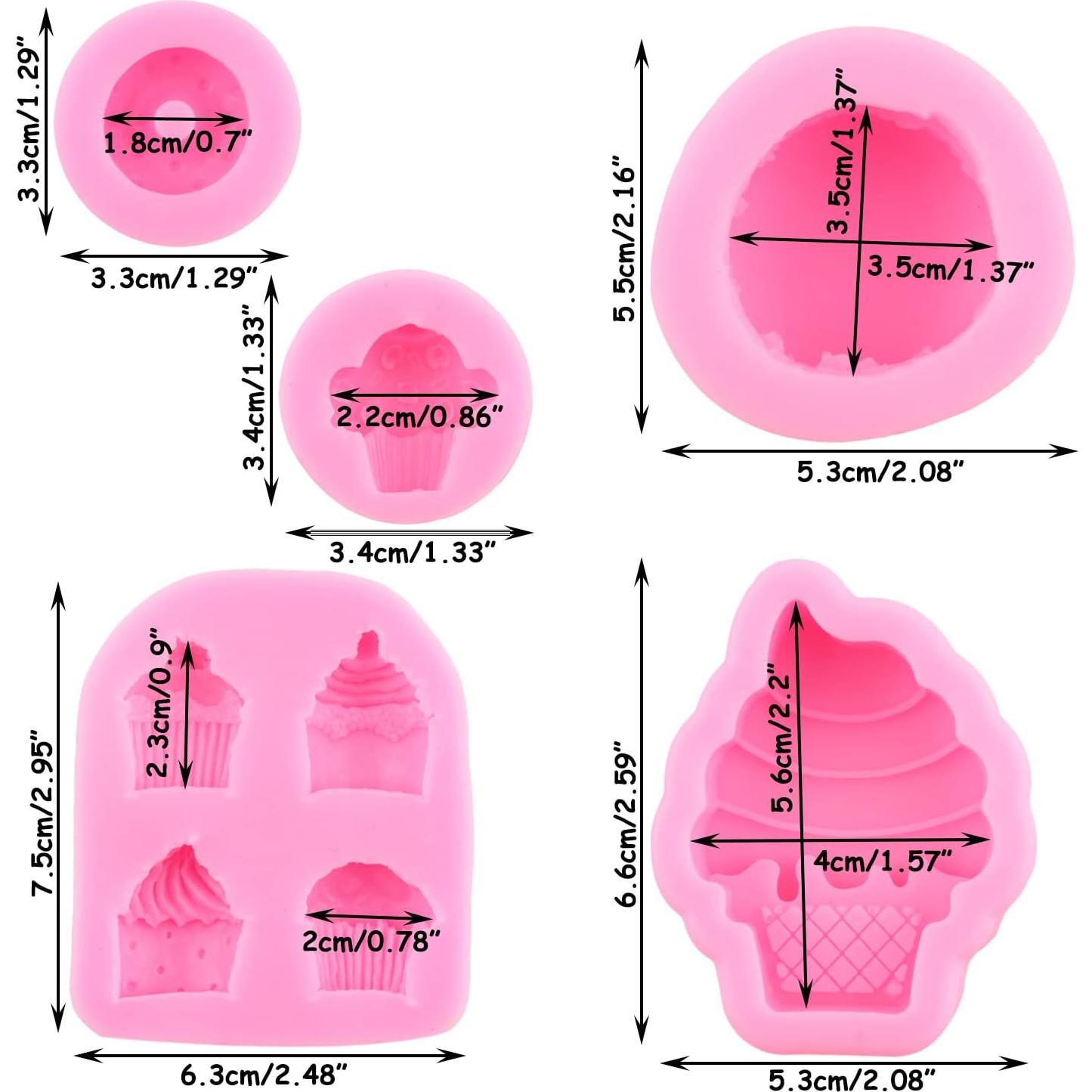 Moldes de Silicona para Donut y Macaron LKDQUTHM - 5 Piezas