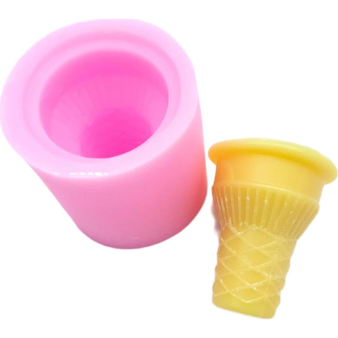Molde de Silicona Flexible para Cono de Helado - Uso General