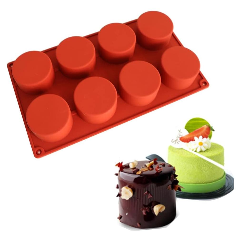 Molde de Silicona 8 Cavidades TUKE para Hornear Postres
