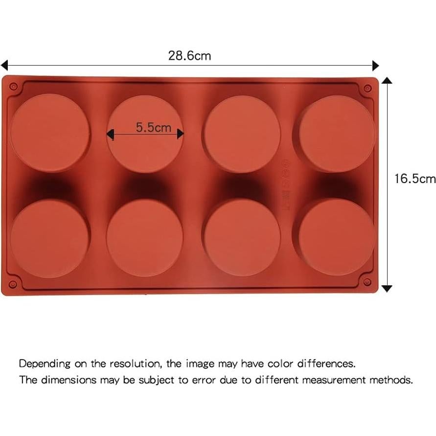 Molde de Silicona 8 Cavidades TUKE para Hornear Postres