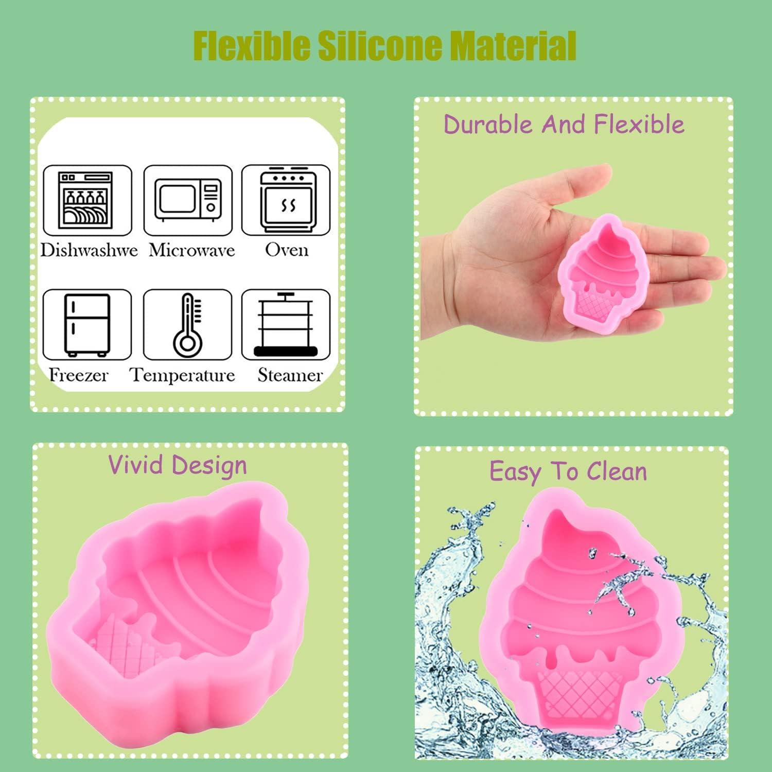 Molde de Silicona para Donuts Mujiang - Set de 3, Rosa