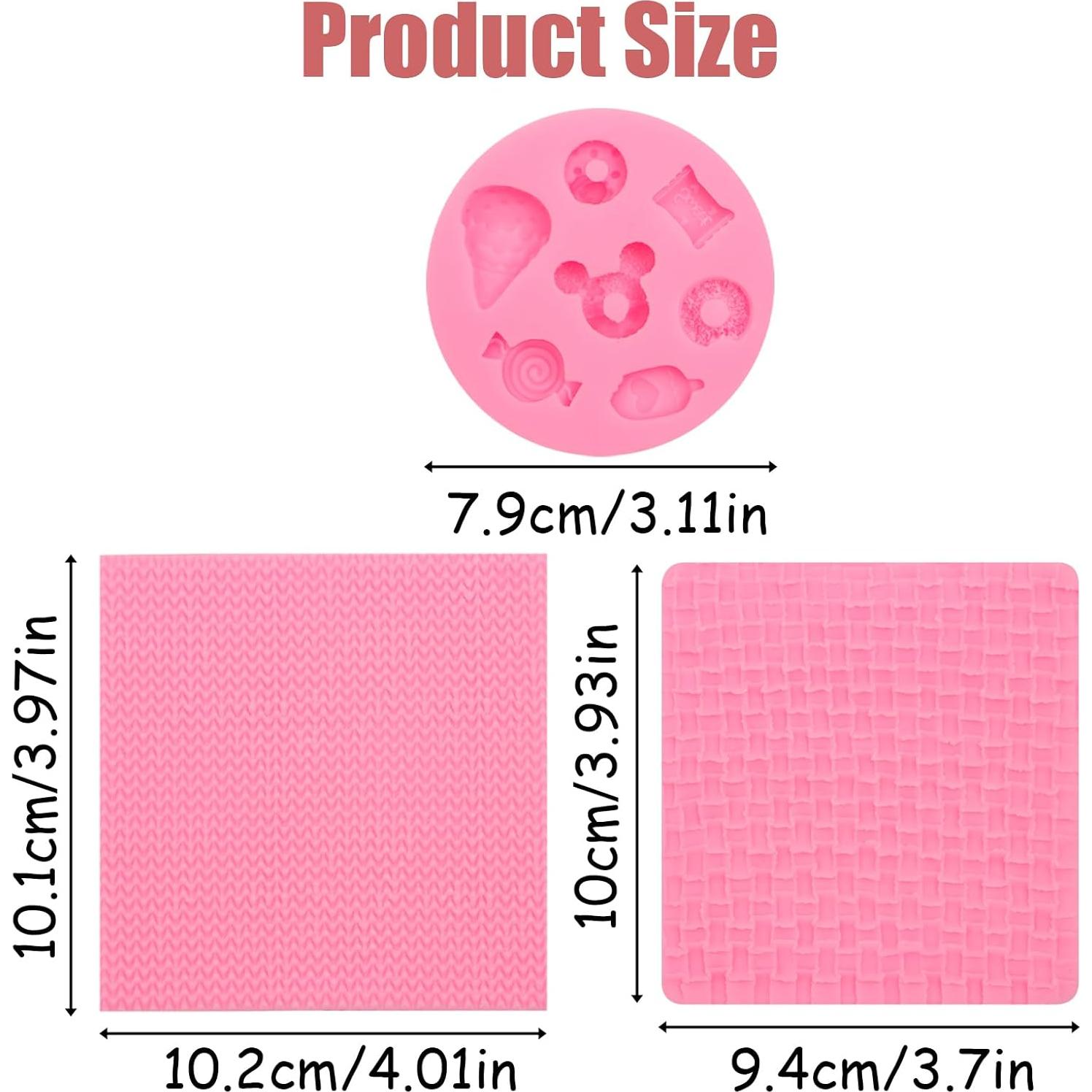 Molde de Silicona para Fondant Suéter Mini 3 Pcs ywzbomoldrm