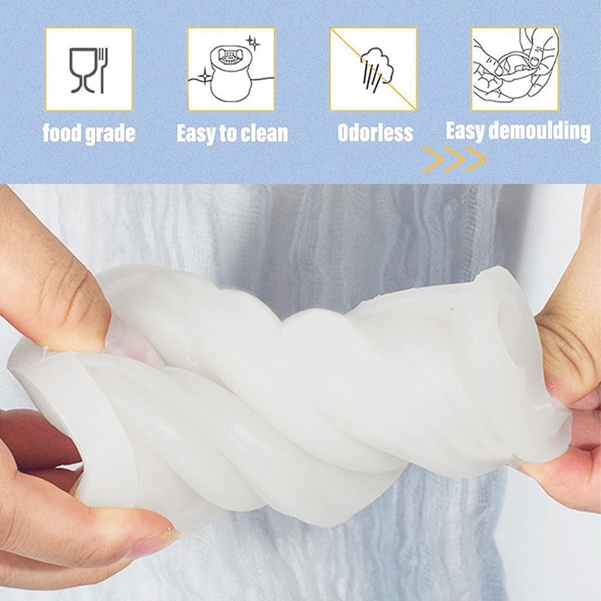 Molde de Jabón Silicona Cupcake 2 Piezas AddLotLot 6.6x5.2cm