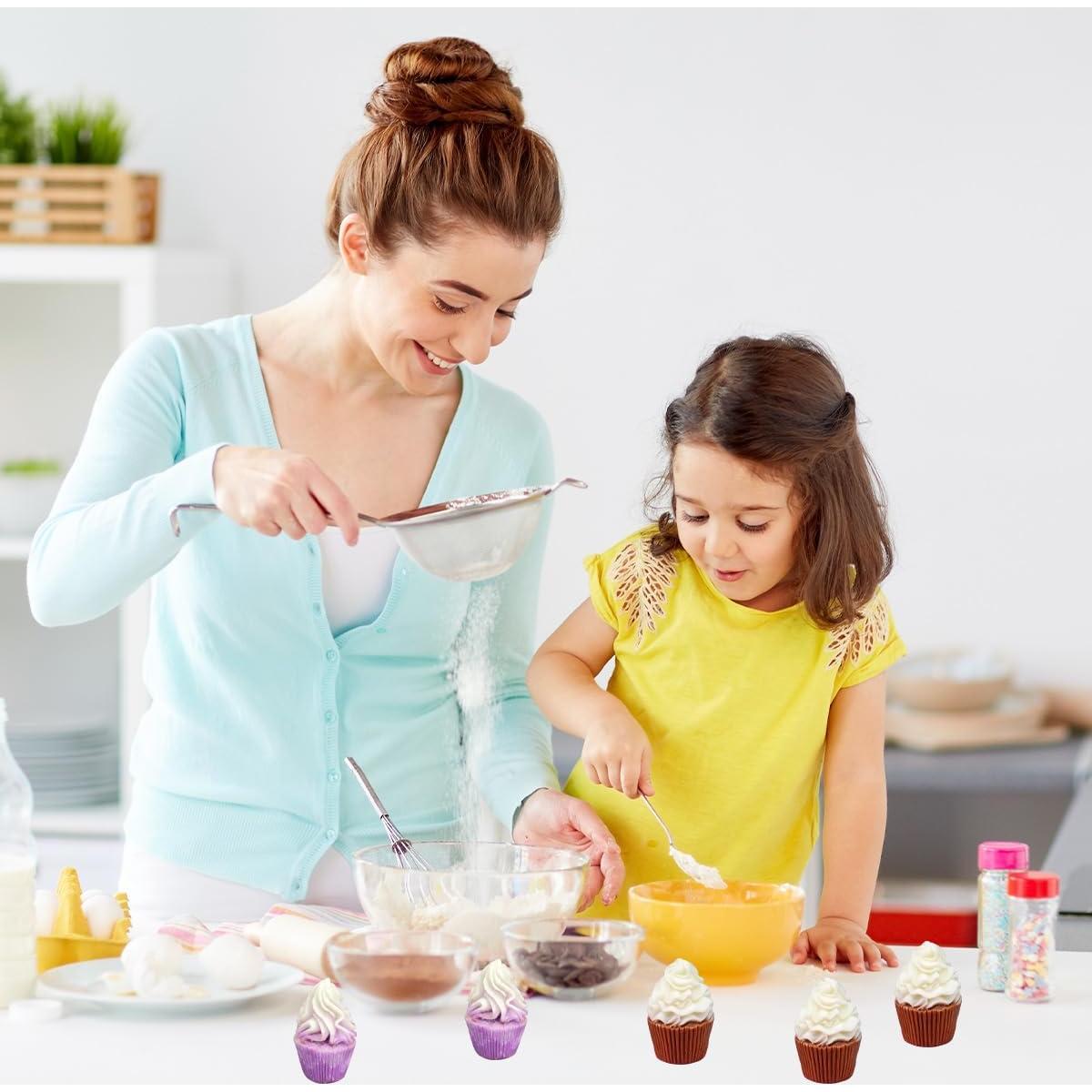 Molde de Jabón Silicona Cupcake 2 Piezas AddLotLot 6.6x5.2cm