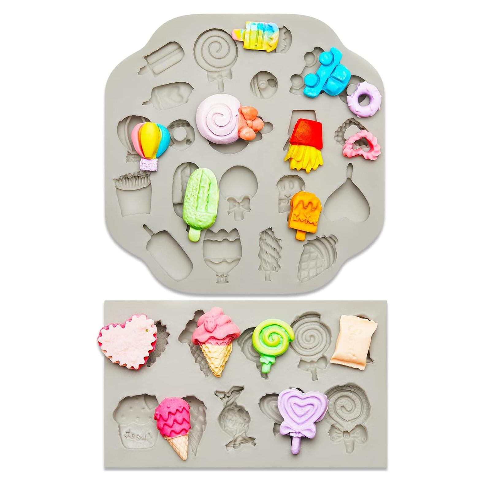 Moldes de Silicona para Joyería Tessco - 2 Piezas Miniatura