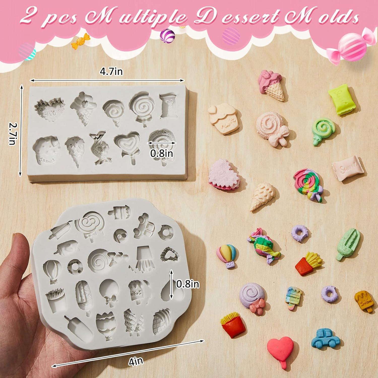 Moldes de Silicona para Joyería Tessco - 2 Piezas Miniatura