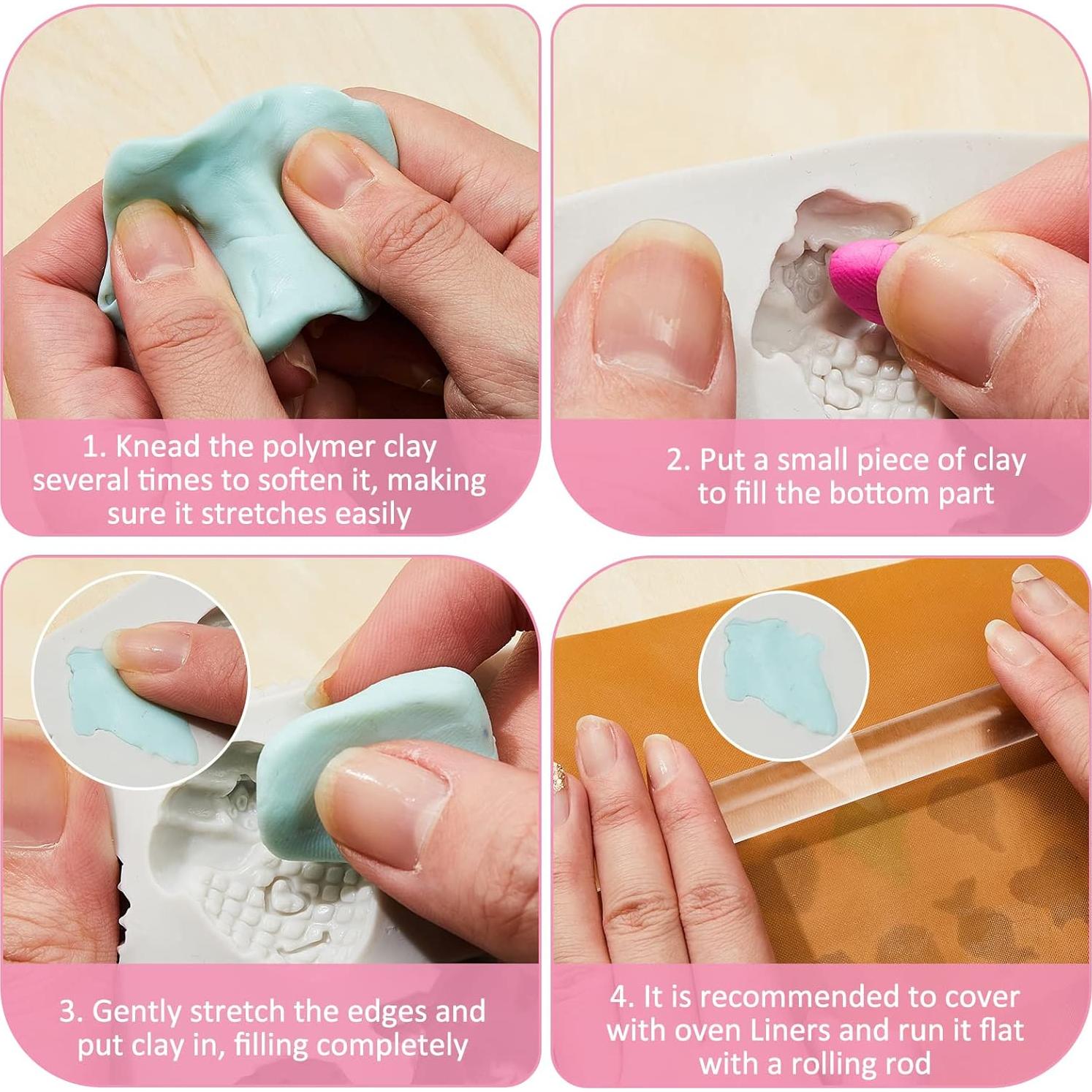 Moldes de Silicona para Joyería Tessco - 2 Piezas Miniatura