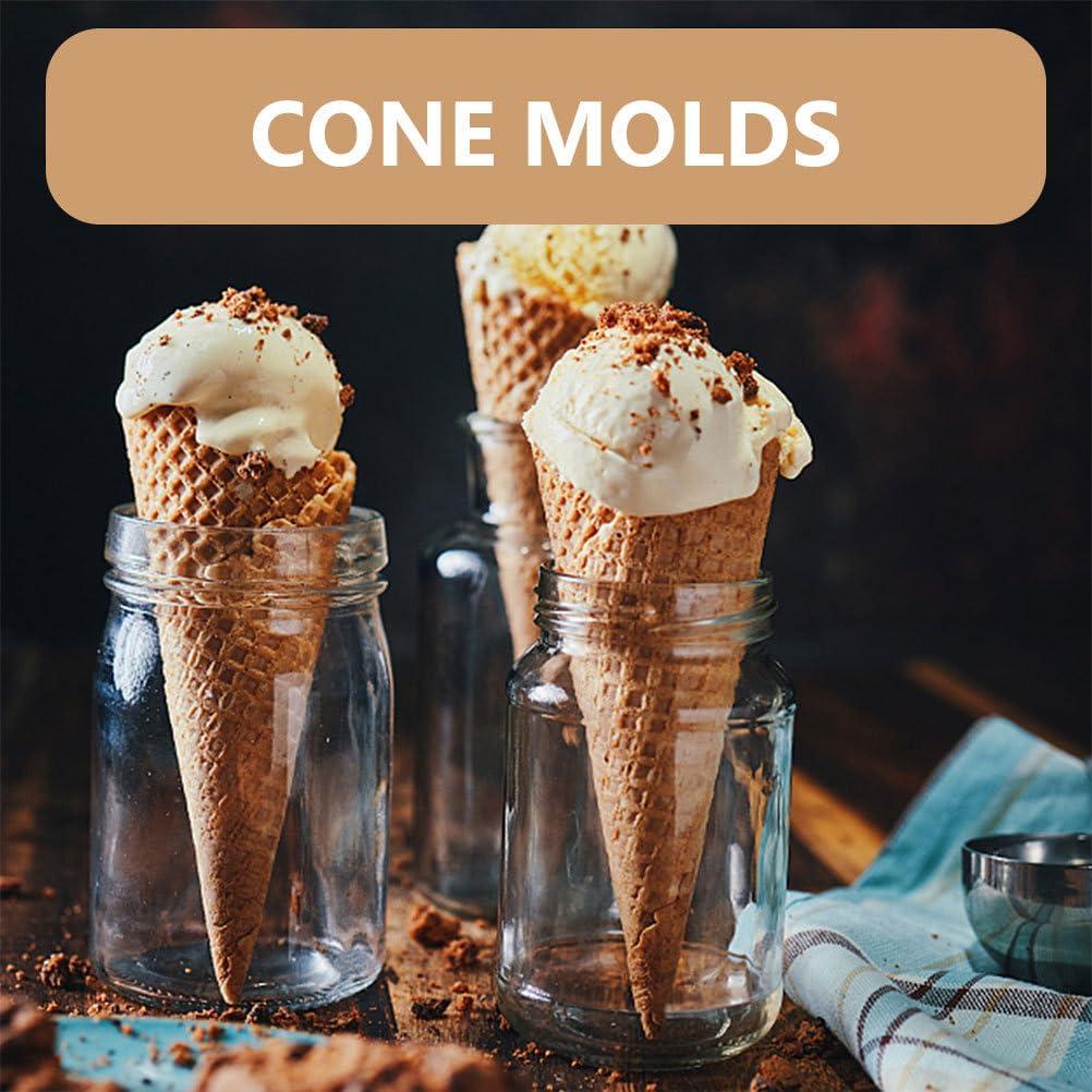 Moldes de Cono de Helado de Madera VICASKY - 3 Piezas