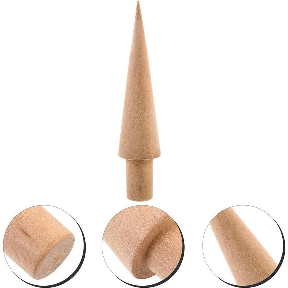Moldes de Cono de Helado de Madera VICASKY - 3 Piezas