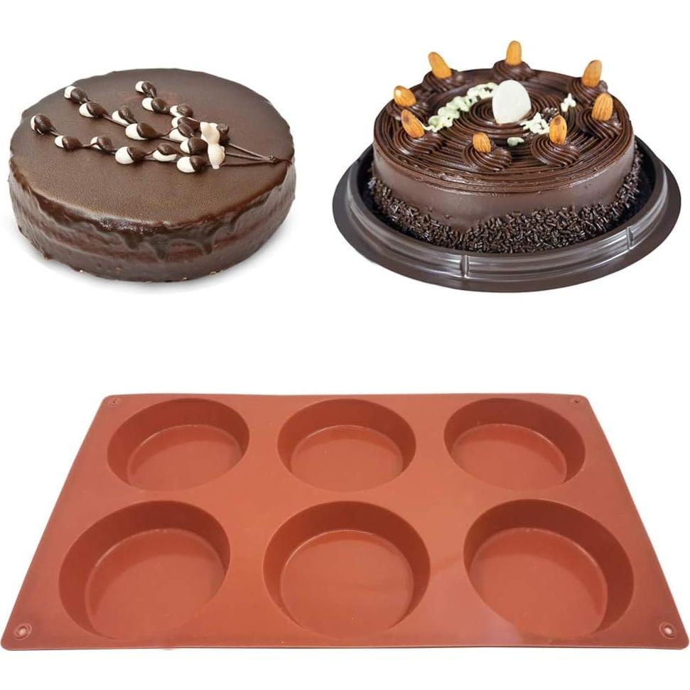 3 Moldes de Silicona Antiadherentes DaKuan para Caramelos 7.9 cm