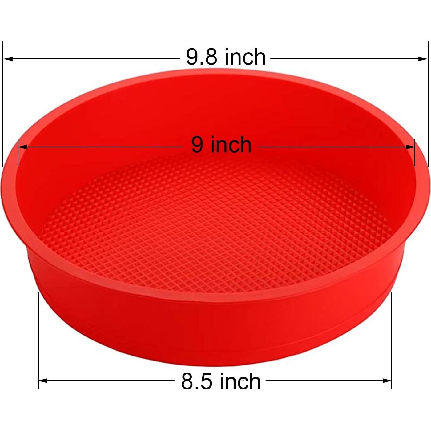 Set de 4 Moldes Redondos de Silicona Bekith 23 cm Antiadherente