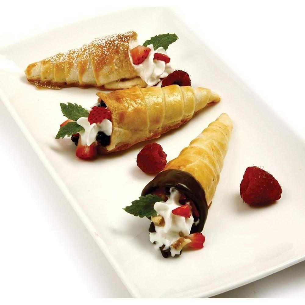 20 Moldes de Cono de Crema Joyeee, Acero Inoxidable 12.7 cm