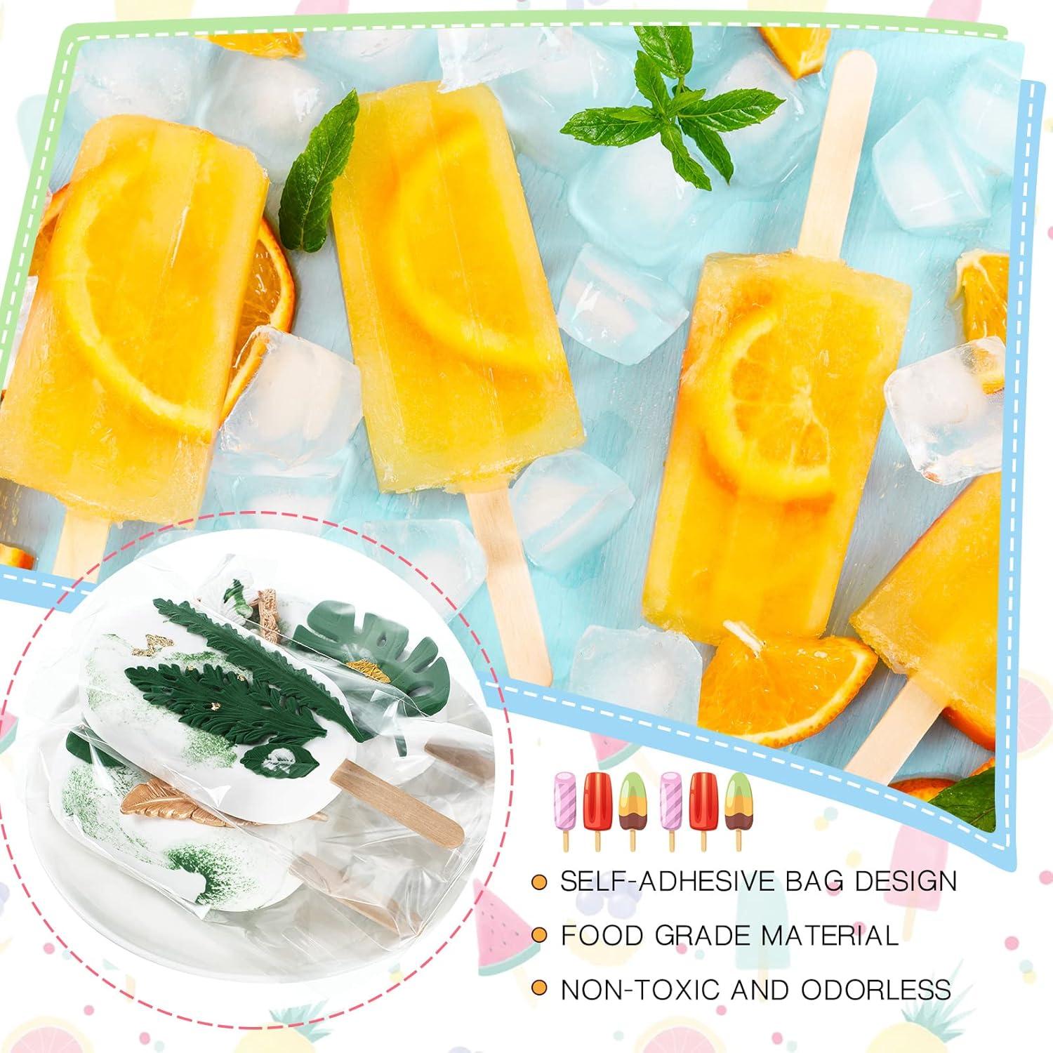 Conjunto de Palitos y Bolsas para Helados Yexiya 400 Pcs